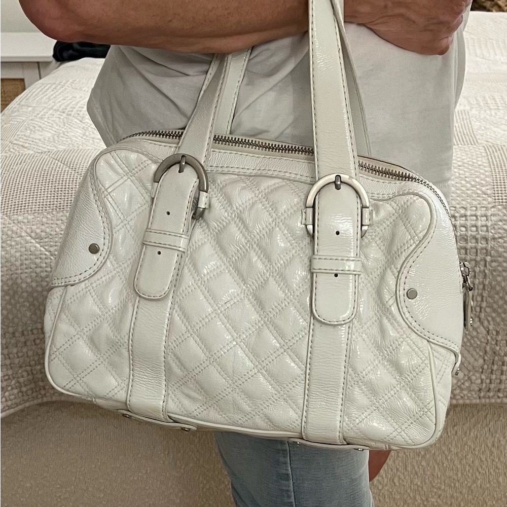 Michael Kors White Mini Bag with Pebbled Texture vintage retail $498